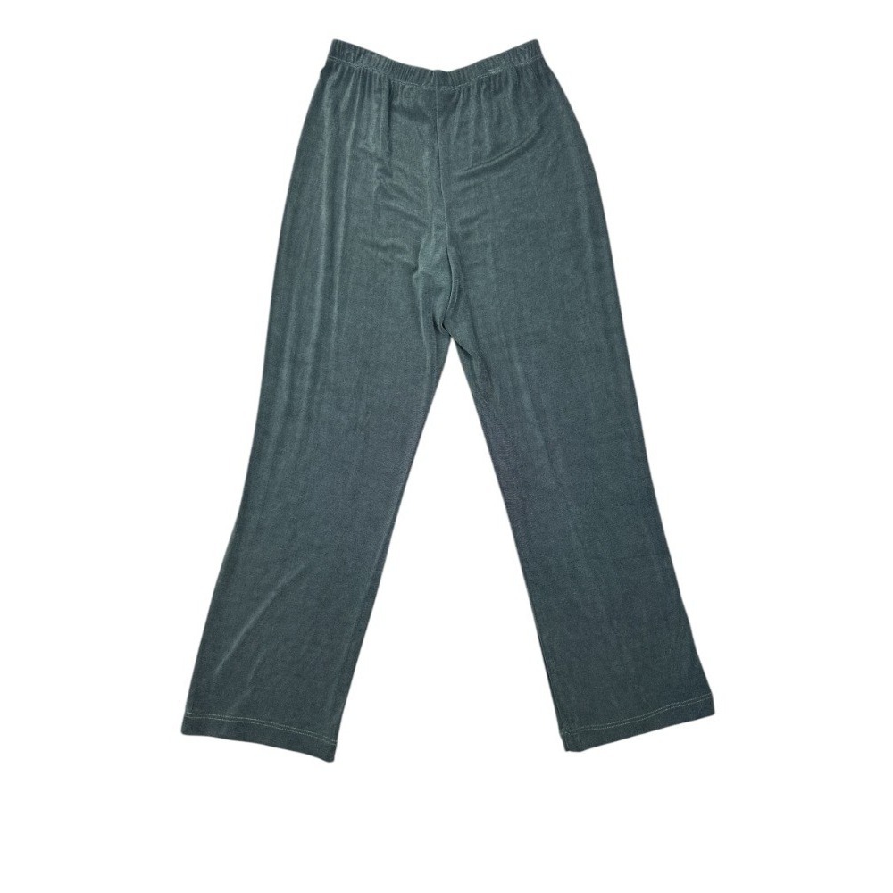 Chico's Travelers Sage Green 2 Piece Jacket & Pant Set Size 0 Gold Zip‎ Relaxed - Picture 14 of 14